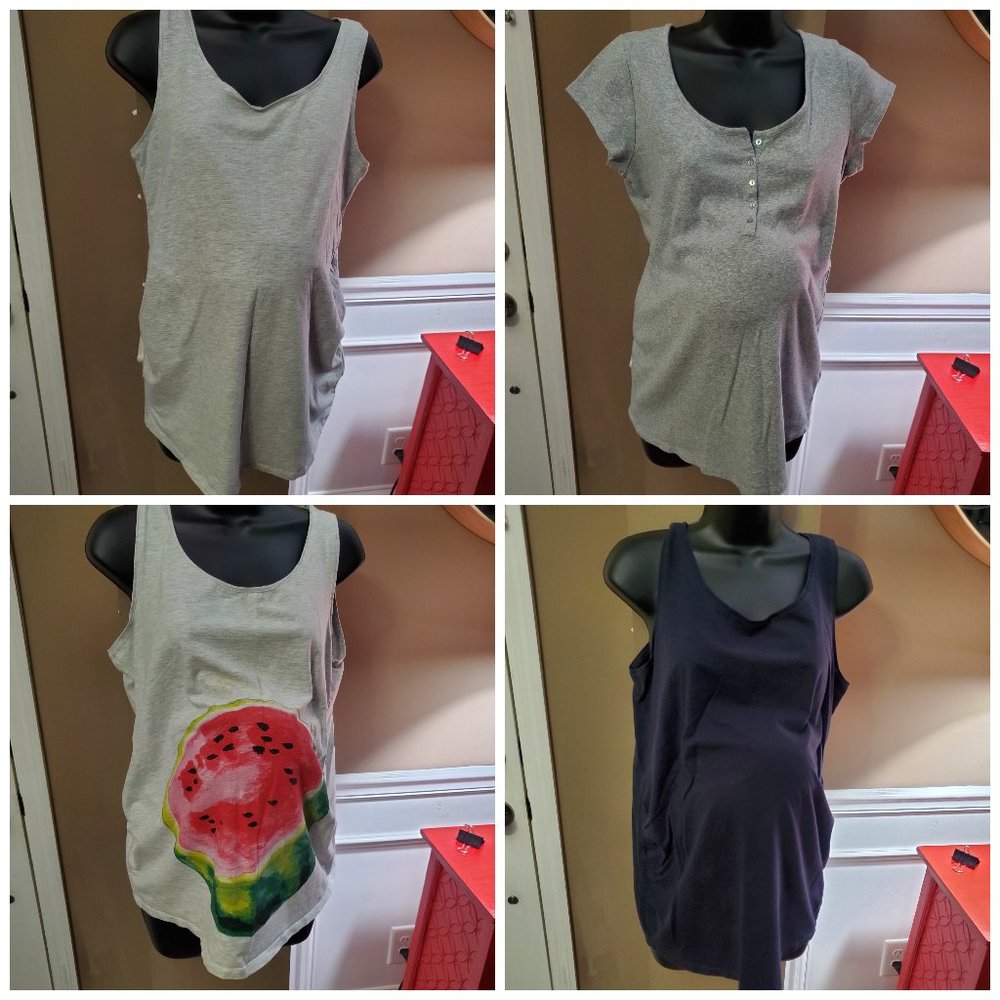 H&M Bundle Pregnancy Tshirts Size XL MAMA